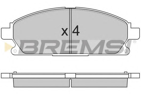 Тормозные колодки BREMSI BP2857