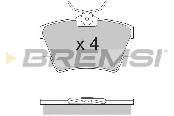 Тормозные колодки BREMSI BP2866