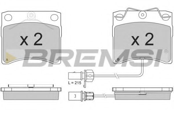 Гальмівні колодки BREMSI BP2869