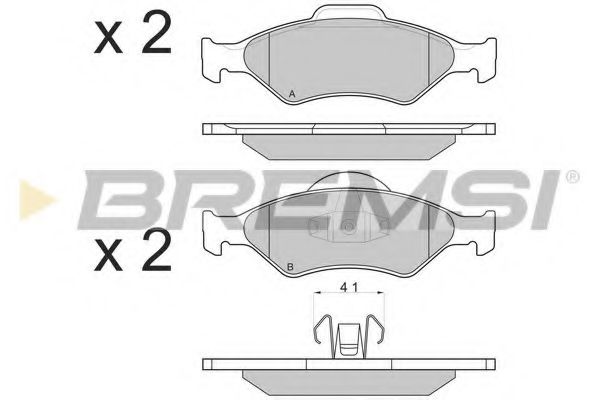 Тормозные колодки BREMSI BP2873