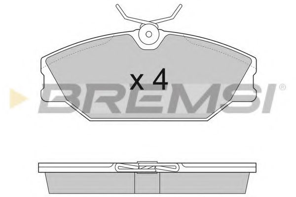 Тормозные колодки BREMSI BP2874
