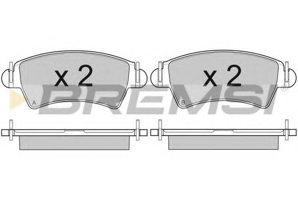 Тормозные колодки BREMSI BP2879