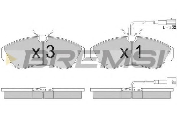 Тормозные колодки BREMSI BP2889