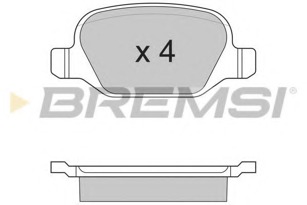 Тормозные колодки BREMSI BP2890