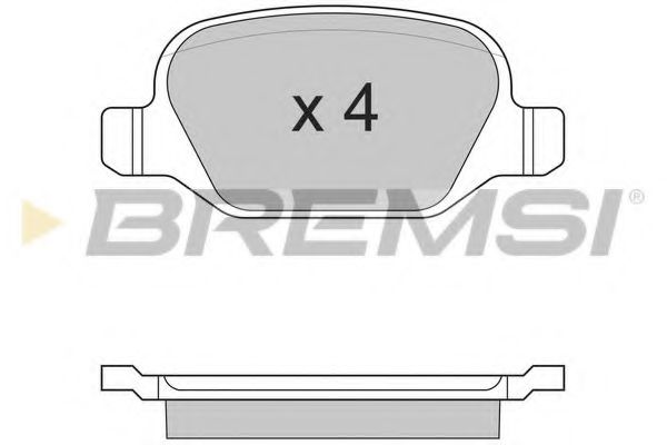 Тормозные колодки BREMSI BP2891