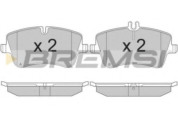 Гальмівні колодки BREMSI BP2896