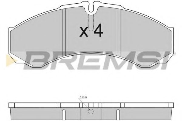 Тормозные колодки BREMSI BP2925