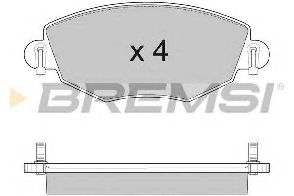 Тормозные колодки BREMSI BP2926