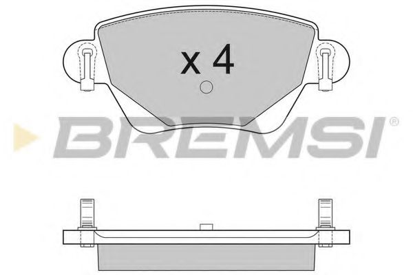 Тормозные колодки BREMSI BP2927