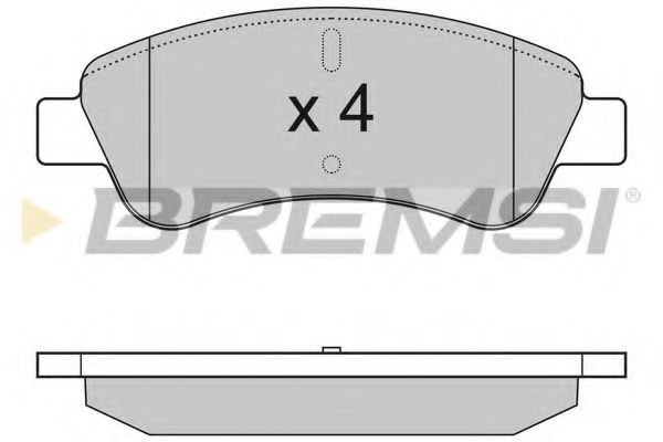 Тормозные колодки BREMSI BP2928