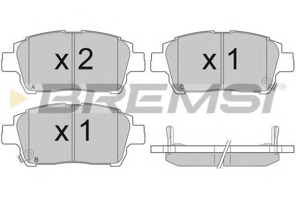 Тормозные колодки BREMSI BP2931