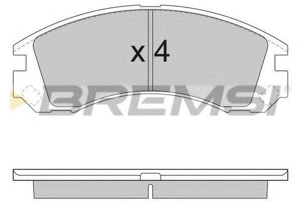 Тормозные колодки BREMSI BP2953