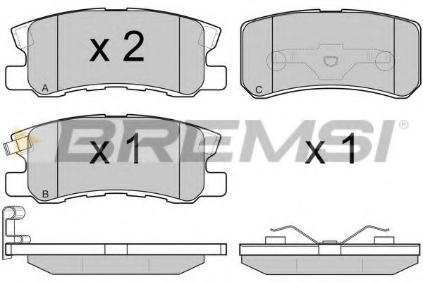 Тормозные колодки BREMSI BP2965