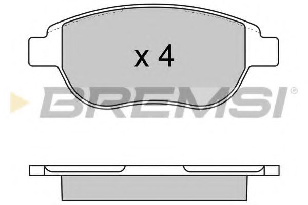 Тормозные колодки BREMSI BP2972