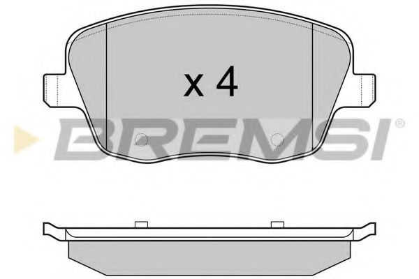 Тормозные колодки BREMSI BP2973
