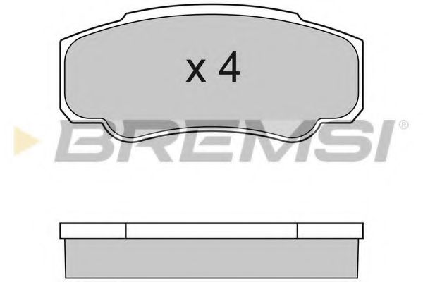 Тормозные колодки BREMSI BP2996
