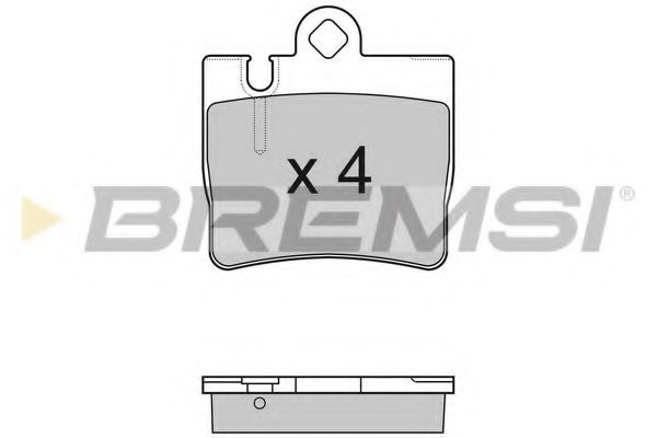 Тормозные колодки BREMSI BP2999
