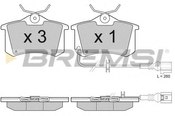 Тормозные колодки BREMSI BP3005
