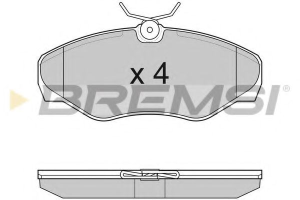 Тормозные колодки BREMSI BP3012