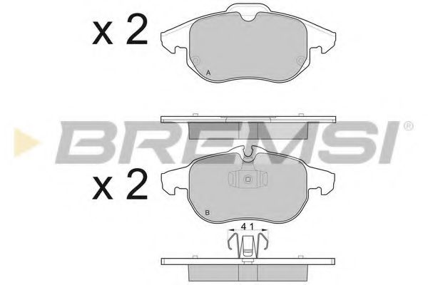 Тормозные колодки BREMSI BP3014