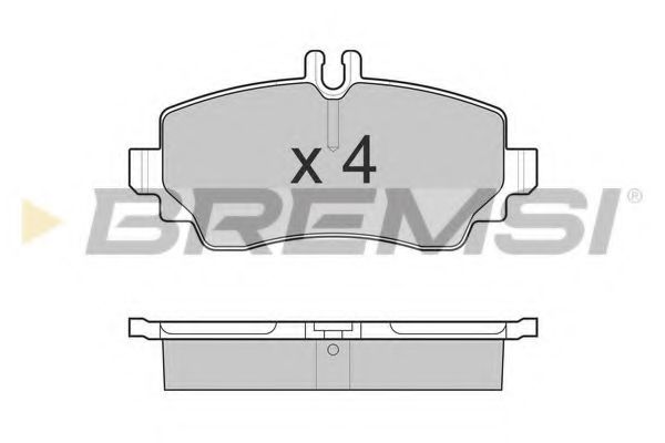 Тормозные колодки BREMSI BP3015
