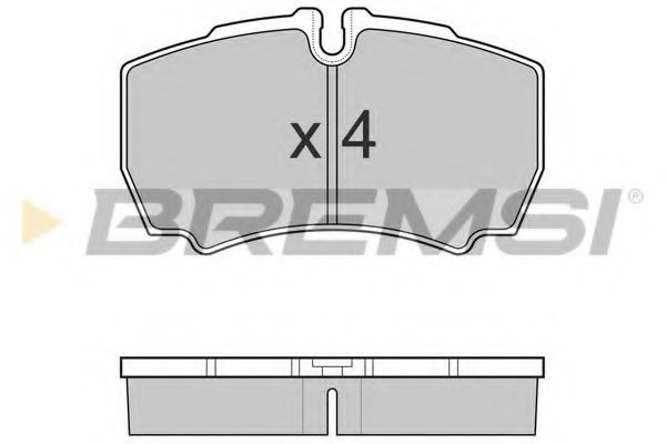 Тормозные колодки BREMSI BP3025