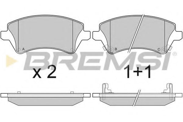 Гальмівні колодки BREMSI BP3030
