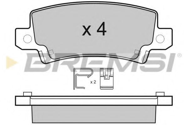 Тормозные колодки BREMSI BP3070