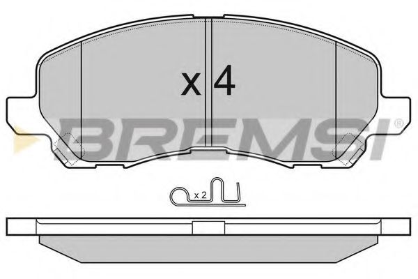 Гальмівні колодки BREMSI BP3080