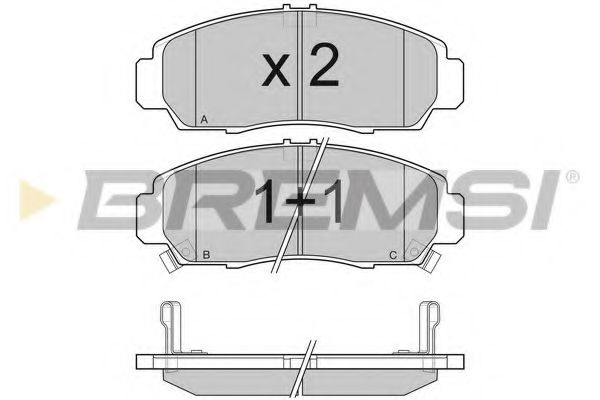 Тормозные колодки BREMSI BP3083