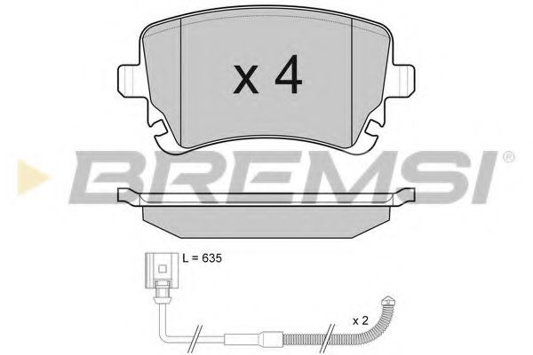 Гальмівні колодки BREMSI BP3087