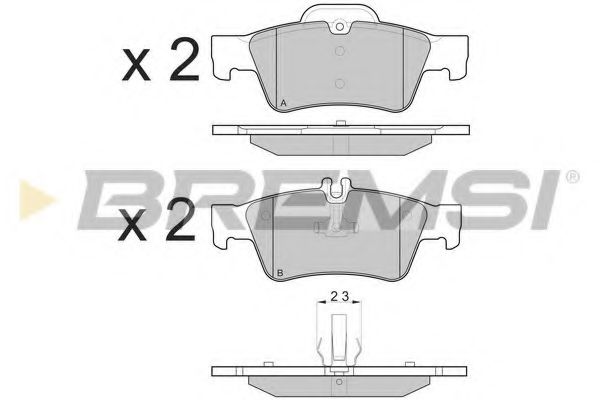 Тормозные колодки BREMSI BP3088