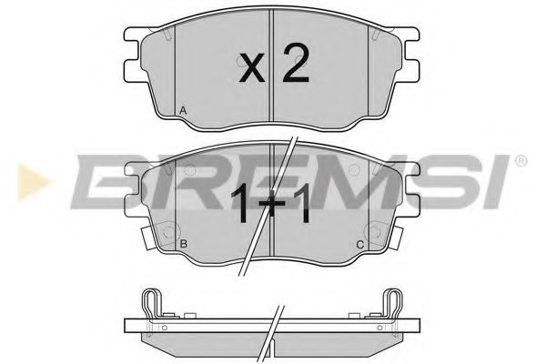 Тормозные колодки BREMSI BP3092
