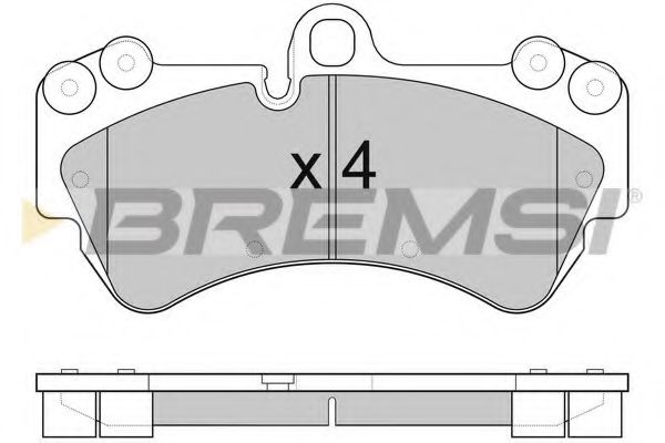 Тормозные колодки BREMSI BP3098