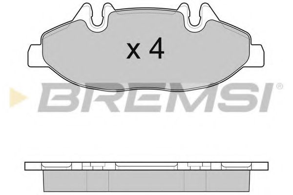 Тормозные колодки BREMSI BP3100