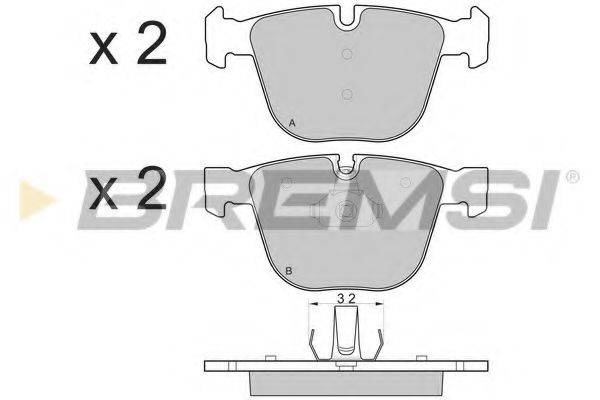 Тормозные колодки BREMSI BP3115