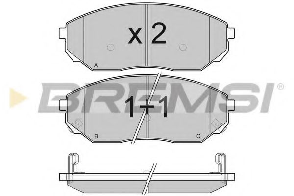 Гальмівні колодки BREMSI BP3116