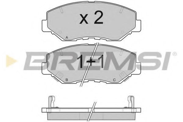 Тормозные колодки BREMSI BP3117