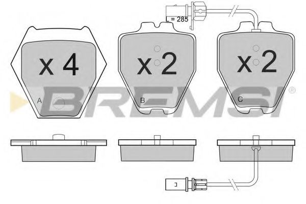 Тормозные колодки BREMSI BP3121