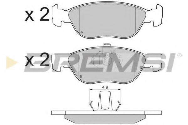 Тормозные колодки BREMSI BP3131