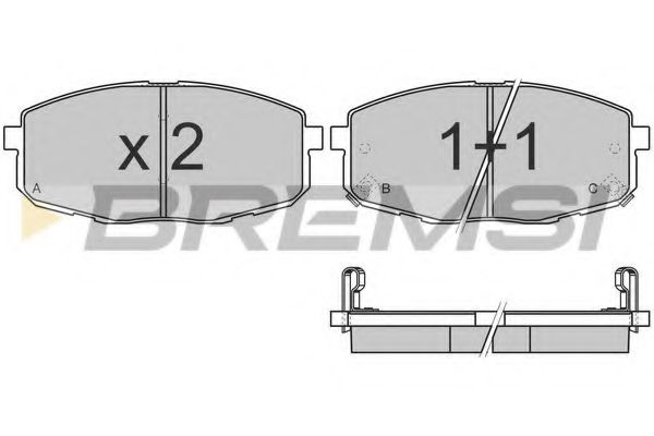 Тормозные колодки BREMSI BP3147