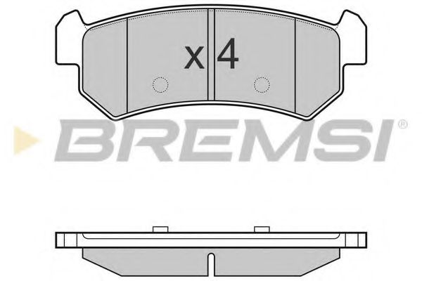 Тормозные колодки BREMSI BP3148