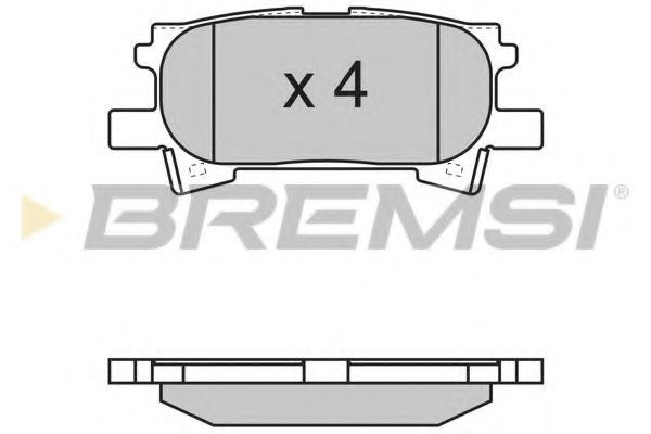 Тормозные колодки BREMSI BP3169
