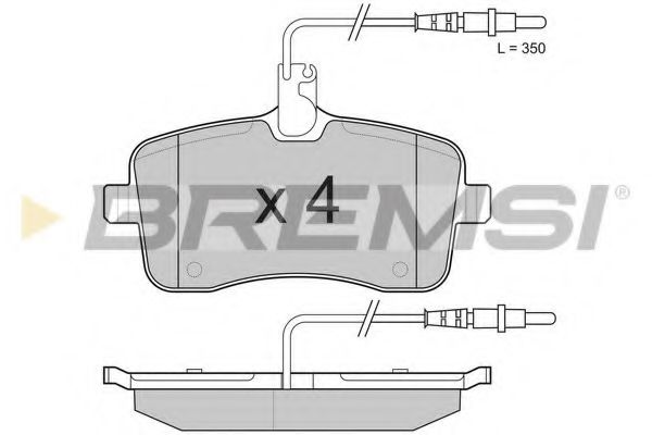 Тормозные колодки BREMSI BP3182