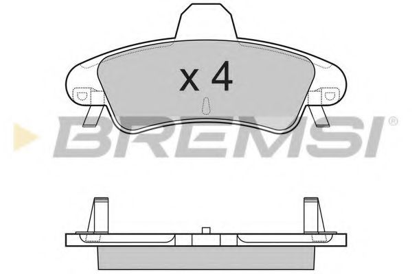 Тормозные колодки BREMSI BP3188