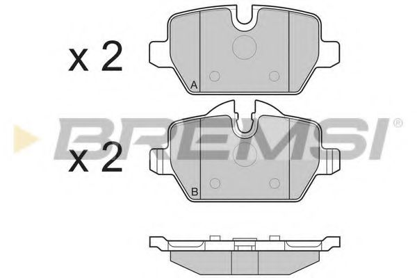 Тормозные колодки BREMSI BP3196