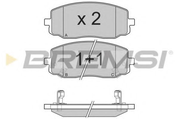 Тормозные колодки BREMSI BP3204