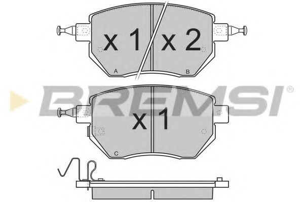Тормозные колодки BREMSI BP3210