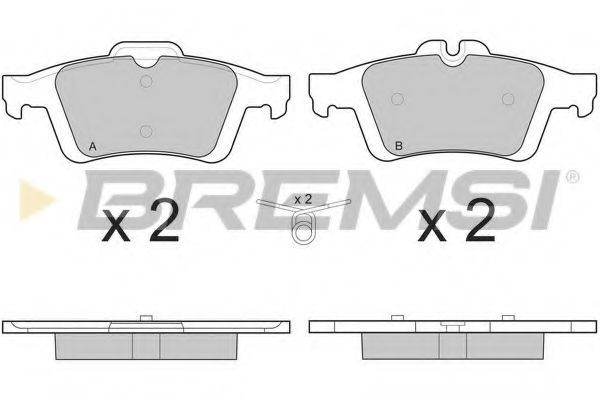 Тормозные колодки BREMSI BP3217
