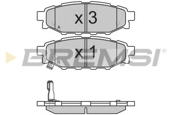 Тормозные колодки BREMSI BP3218